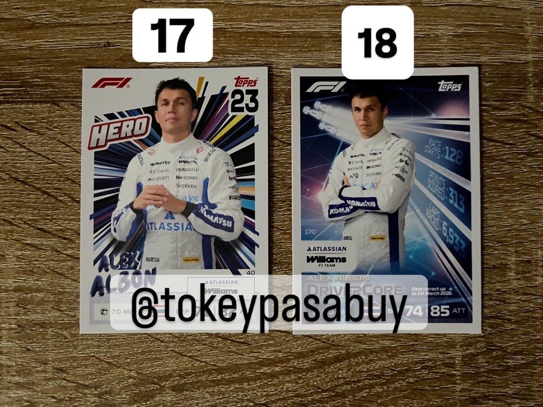 ALEX ALBON F1 CARDS (Category: Raw Singles) located in Paranaque City. Submitted by tokeypasabuy (Listing ID 1457804337, Image 3). Description: DECLUTTERING 👌 READY TO SHIP 👌 ALEX ALBON F1 CARDS 100 PHP EA MOP: Maribank/Bank Transfers MOD: SCO/JNT DM for Inquiries 😊 #F1 #FORMULA1 #ALEXALBON #WILLIAMS .