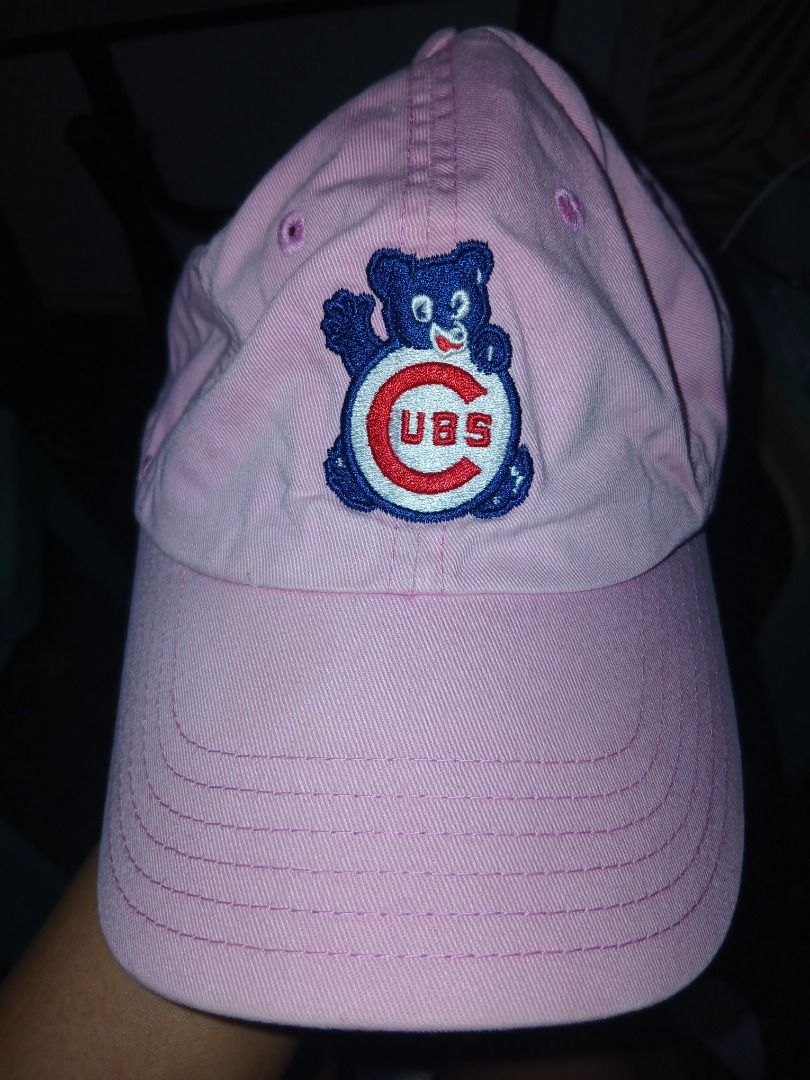 American Needle Chicago Cubs Pink Baseball Cap (Category: Caps & Hats) located in Manila. Submitted by cosmicturtle.d1b615 (Listing ID 1459554776, Image 1). Description: - Pink baseball cap - Features Chicago Cubs logo - Brand: American Needle - Made in Bangladesh - Adjustable strap at the back - Perfect for any Cubs fan!.