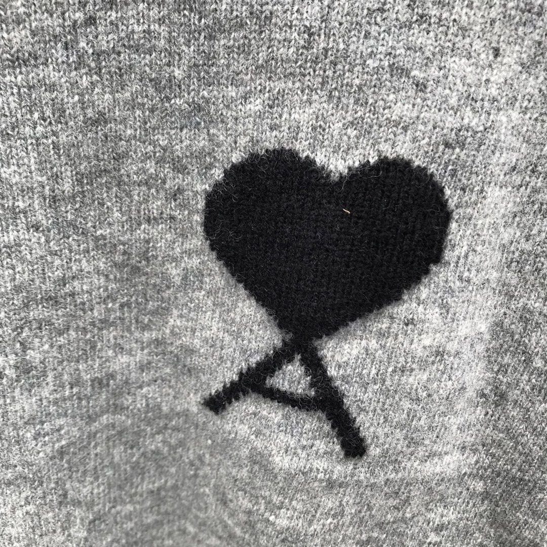 Ami Paris Sweater Heather Gray (Category: Coats, Jackets and Outerwear) located in Bulacan. Submitted by rage_against_stitches.ph (Listing ID 1459618248, Image 3). Description: W 17 L 21.5 excellent like new.