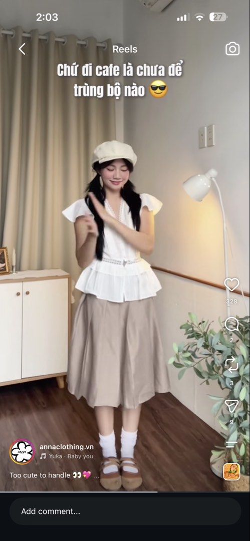 ANNA Clothing White V-Neck Blouse (Category: Blouses) located in Quezon City. Submitted by gracejongin88 (Listing ID 1459545240, Image 2). Description: ANNA Clothing white short-sleeve blouse. V-neck with lace trim, button-up front, and ruffled hem with lace. Lightweight and perfect for warm weather. Worn 2x only. Bought inVietnam Fits S to semi-medium. Cotton fabric Rfs: di na kasya sakin.