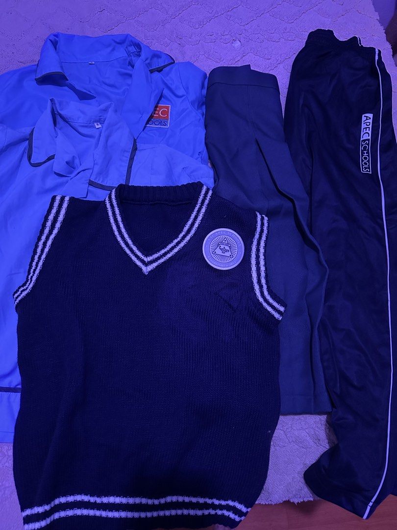 APEC School Uniform (Category: Sets or Coordinates) located in Dasmarinas. Submitted by onlysheilamarie (Listing ID 1459600818, Image 1). Description: APEC School Uniform Everything in Size Small 2 Blouses 1 Vest 1 Skirt 1 Jogging Pants Rarely used since my daughter is fully online. Take all for ₱1200 📍CCS IMPORTS & TRADING GCASH | QR PAYMENT BUYER ARRANGE FOR PICK-Up courier or can self-collect. .