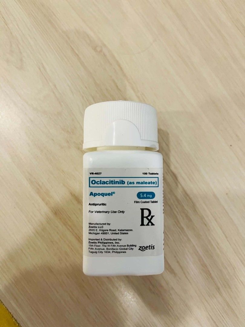 Apoquel 5.4mg (Category: Health & Grooming) located in Pasay City. Submitted by brightfish-7e97 (Listing ID 1459535027, Image 1). Description: Anti itching meds for dogs..