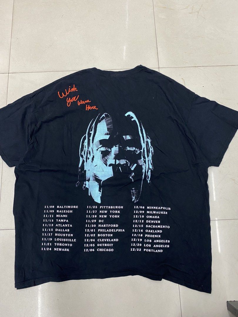 ASTROWORLD TRAVIS SCOTT TOUR SHIRT (Category: Tshirts & Polo Shirts ) located in Manila. Submitted by ercmrsmam (Listing ID 1459638335, Image 2). Description: ASTROWORLD TOUR SHIRT W27.5 L31 Hairlines Color may vary due to lighting Need wash Dm if interested 📩 will be posted on my carousell acc⬇️ Check out ercmrsmam listings on #Carousell: https://carousell.app.link/mu0SnqUHP3b 📍baclaran paranaque metro manila 🛵jnt/lalamove courier 💵 mop: gca