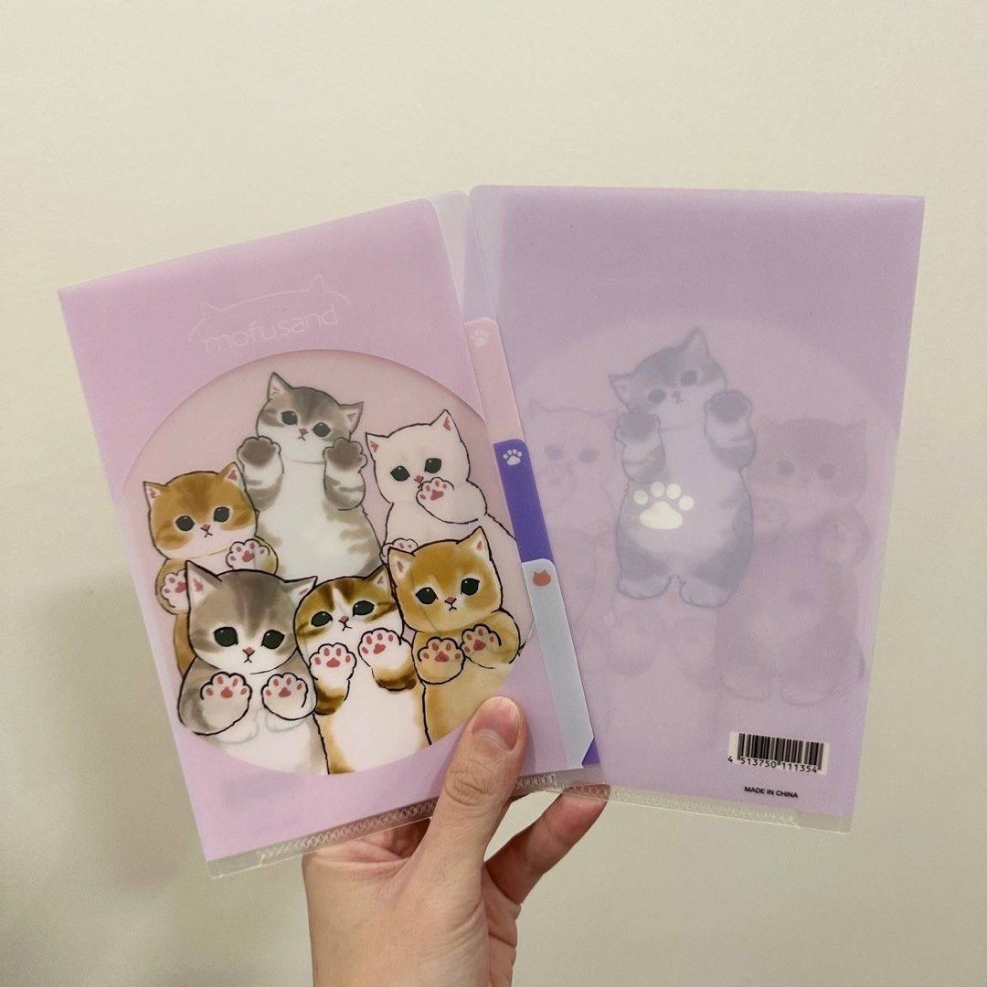 [Authentic] Mofusand Mini A6 File Folder (Category: Stationery & School Supplies) located in Quezon City. Submitted by brandedusagoodies (Listing ID 1459644908, Image 1). Description: Authentic mofusand A6 file folder featuring cute cat designs. Perfect for organizing documents, receipts, notes, and other small papers. Design • Pink Cat Design • Yellow Cat Design Size • 12 × 17.5 cm • A6 Size Features • Cute mofusand cat design • Lightweight and 