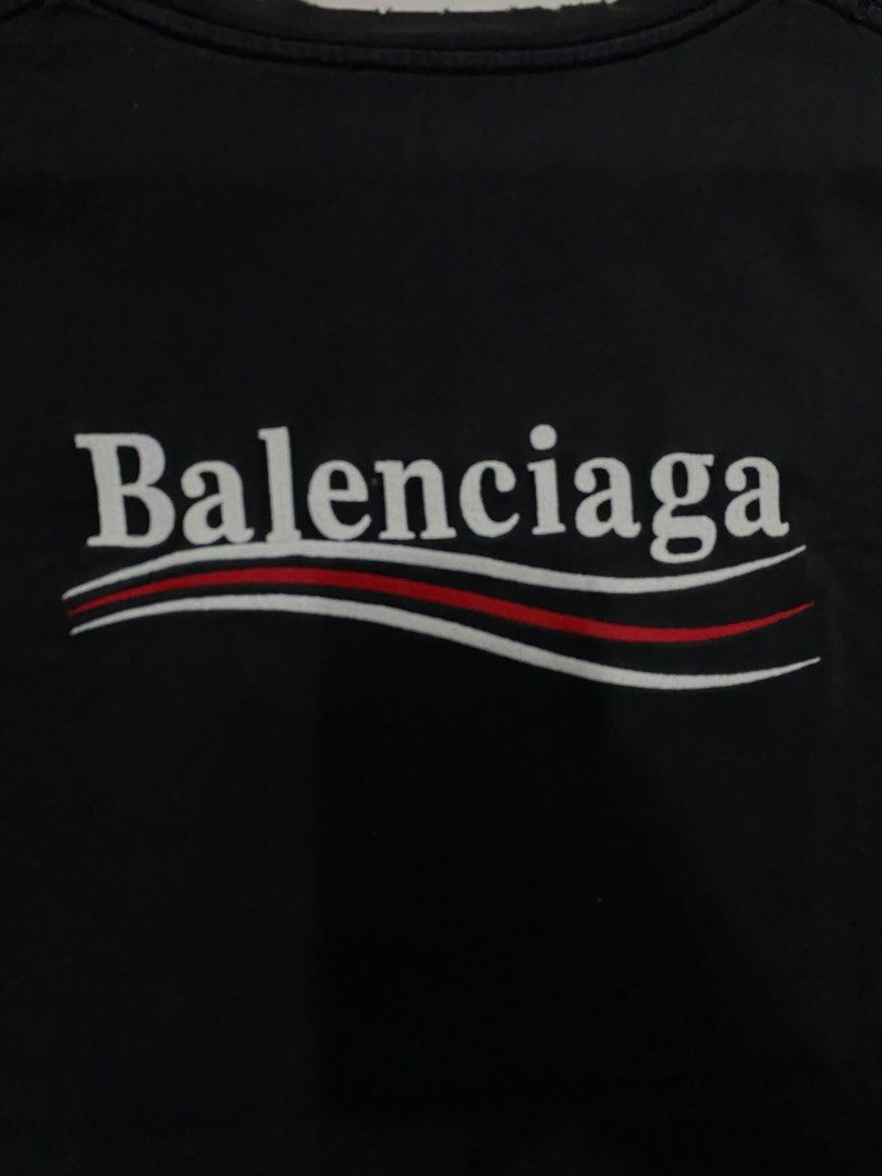 BALENCIAGA CAMPAIGN EMBROID DISTRESS (Category: Luxury Apparel) located in Rizal. Submitted by thrift.cartel (Listing ID 1459662982, Image 3). Description: DISTRESS/SIRASIRA.