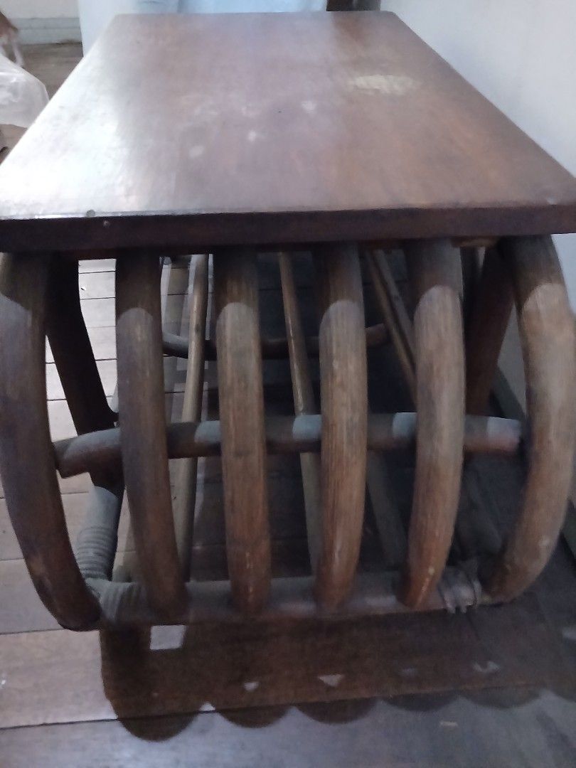 Bamboo Mini Table (Category: Tables & Sets) located in Manila. Submitted by thecollectibleshop (Listing ID 1459573889, Image 2). Description: Selling a collectible vintage bamboo mini table. Item still in good condition and just need to dust/clean the table. Also you will need to replace the strips of bamboo as the photo shows. Size : L 35 inches, W 15 inches, H 15 inches. Buyer pays for the shipping fee..