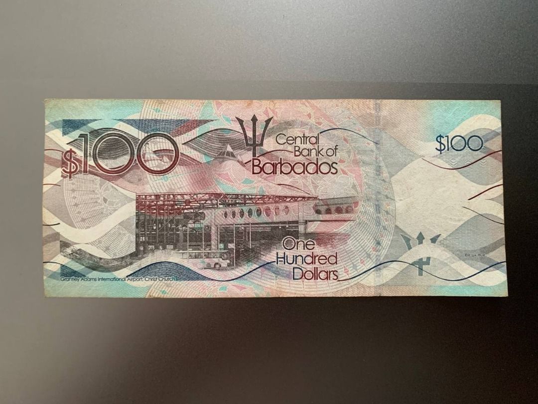 Barbados 100 Dollars Banknote (Category: Currency) located in Indang. Submitted by vykolektor (Listing ID 1459610709, Image 2). Description: Barbados 100 dollars Condition in photos.