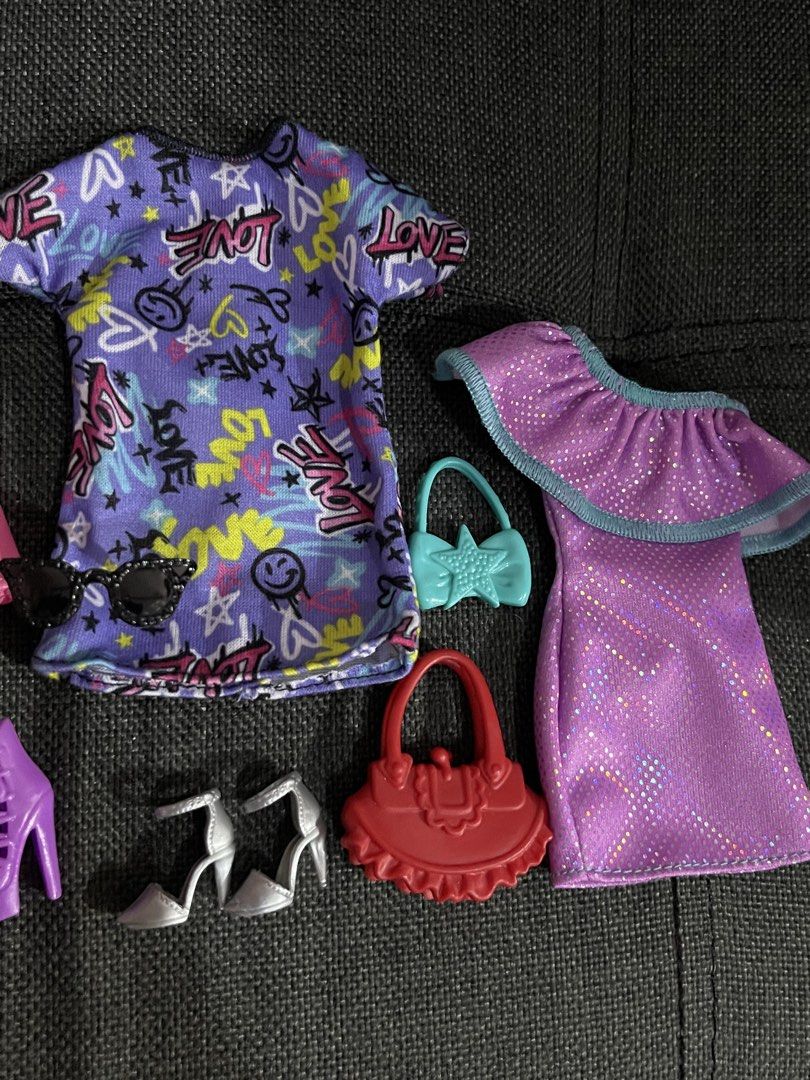Barbie Clothes Set (Category: Kids Toys) located in Manila. Submitted by mikeeshop_61 (Listing ID 1459579947, Image 3). Description: Barbie Clothes/Fashion Set As is. Payment First MOP: Gcash MOD: J&T/Lalamove.