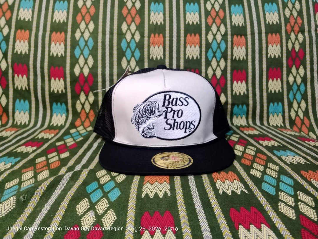 Bass Pro Shop (Category: Caps & Hats) located in Davao. Submitted by jhegaloutdoorshop (Listing ID 1459491509, Image 1). Description: Adjustable.