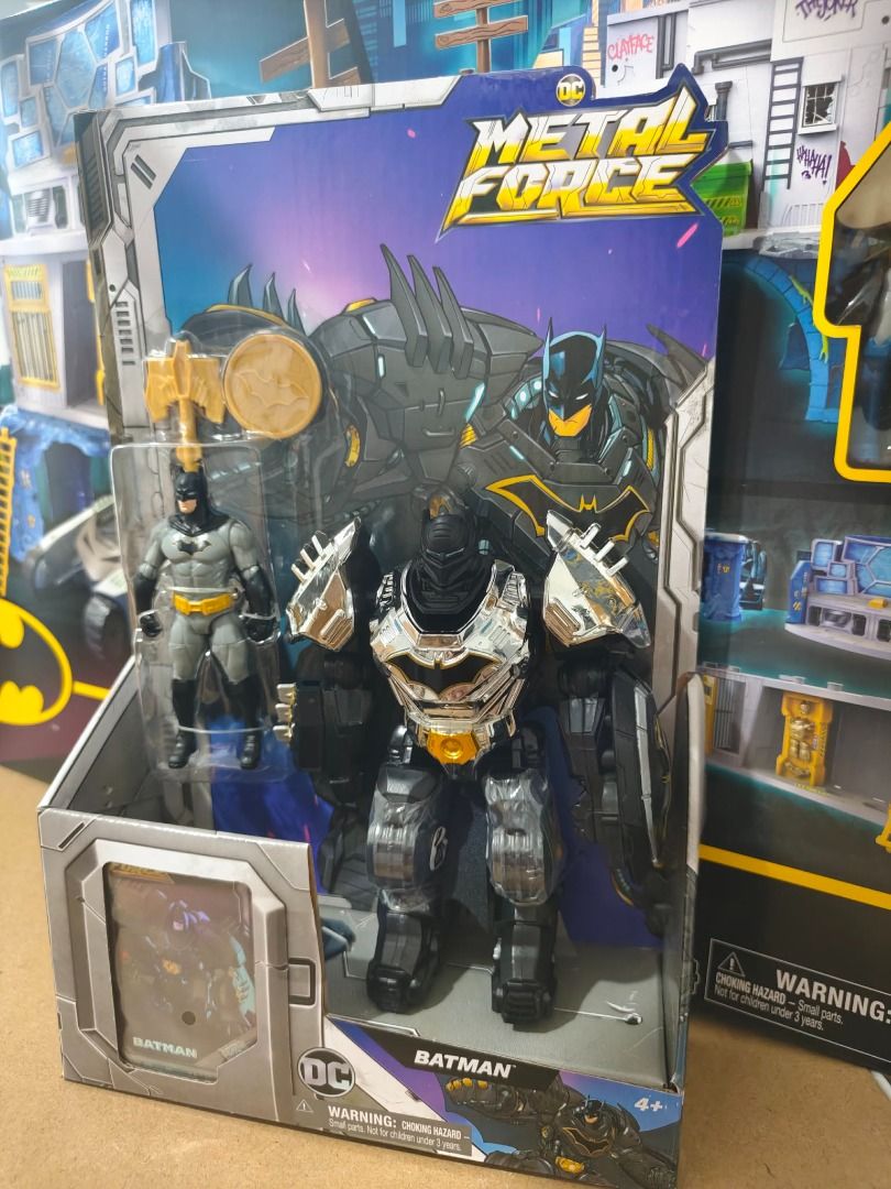 Batman 1/18 toys (Category: Figurines & Statues) located in Taguig. Submitted by teddy9697112 (Listing ID 1459688257, Image 2). Description: Batman 3-in-1 batcave: P2,800 Ultimate Batman set (3 figs + batmobile): P1,400 Metal Force: P1,100 F5 Batman Arkham Knight (Blind Box): P350 Bane Tumbler - P450 Bat-tech Batman + Robin (with Box, yung asa gitna): P1,200 Set (all 6 above): P5,800 Please read first: * All items are bnew unless stated otherwise