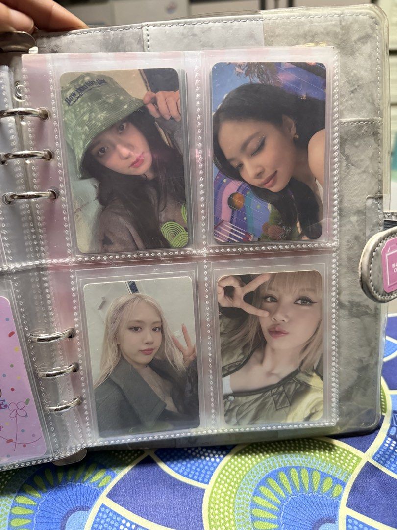 BLACKPINK Official Photocards - Various Members & Sets (Category: K-Wave Merchandise) located in Valenzuela. Submitted by jexica_r (Listing ID 1459518253, Image 1). Description: - Official BLACKPINK photocards - Available: Individual member cards (Jisoo, Jennie, Rosé, Lisa) and group sets - Perfect for any BLINK's collection - Cards are kept safely in a binder - Please check photos for specific inclusions and condition.