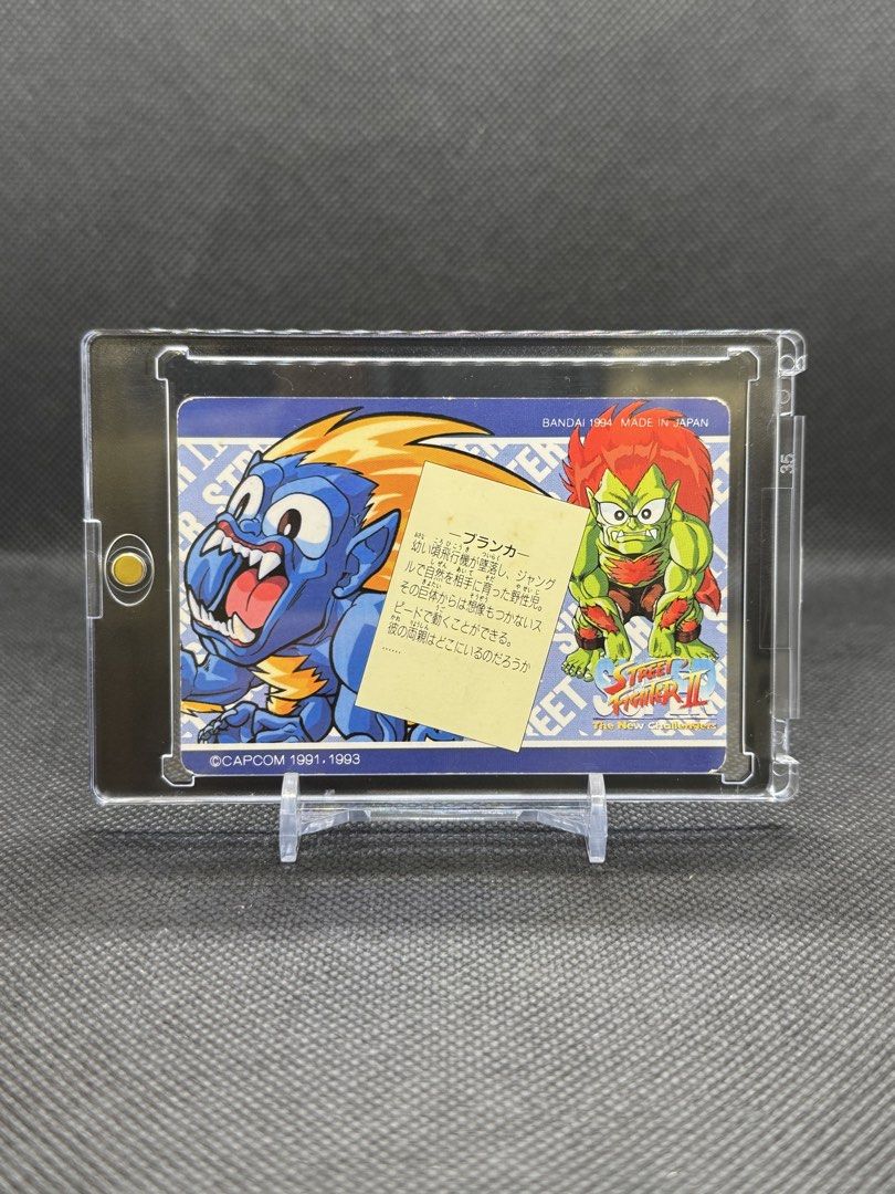 【🔥 絕版古玩系列 日版@1993 🔥】街霸 青狼 "轉轉轉" (連卡磚) | Street Fighter | 日版 Bandai| Street Fighter Card （分類：原色卡片）位於 Hong Kong。 由 shopaholic1234hk 提交（商品編號 1459639184，圖片 3）。簡介： 備註: (1) 絕版古玩 回憶殺: 點解 d 神人可以用佢黎屈機。。。點做到 (2) 交易方式: - 面交: 旺角東 (東鐵線) D閘口 - SF到付 - 平郵需加$10。
