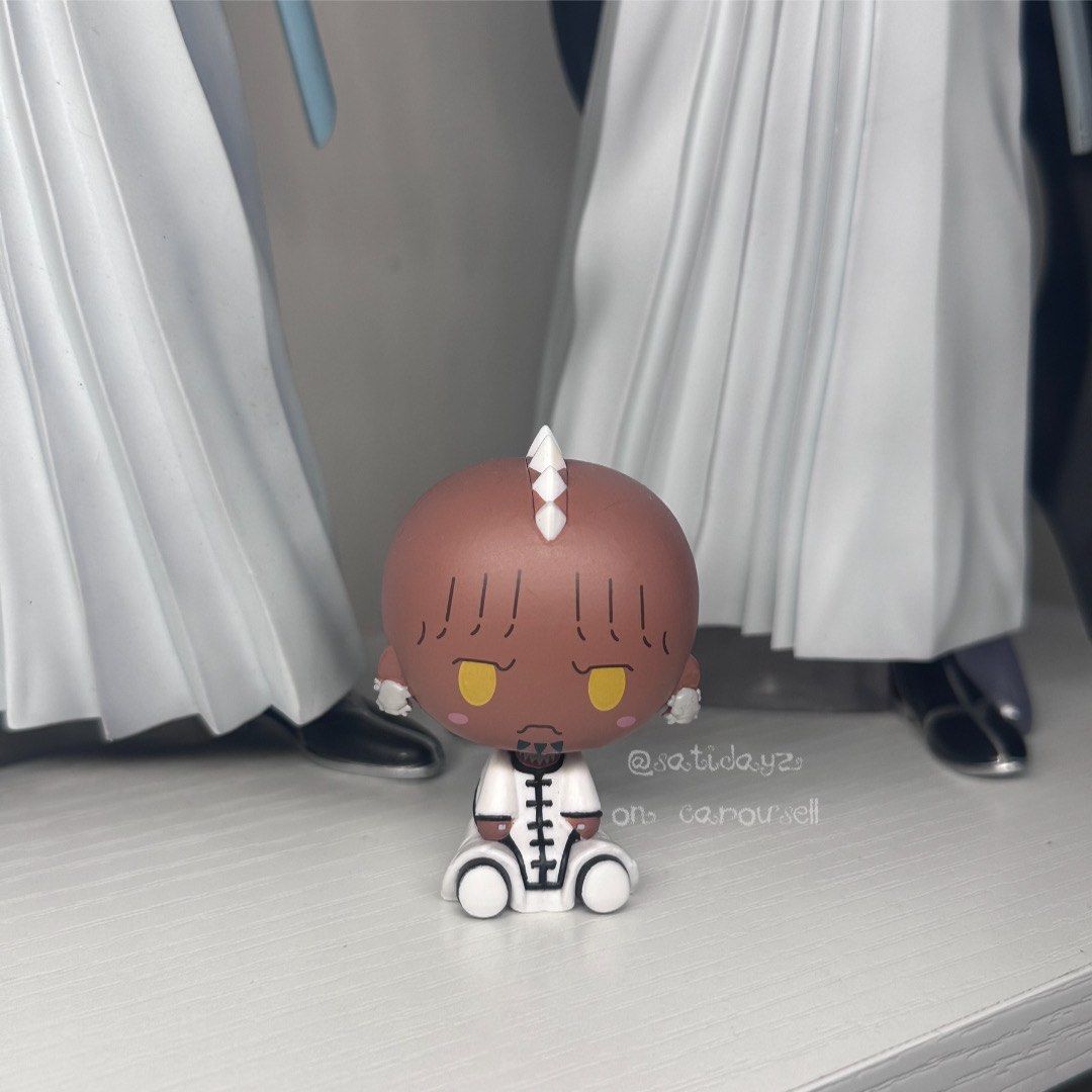 Bleach Espada Chokonokko - Zommari (Category: Figurines & Statues) located in Escalante. Submitted by satidayz (Listing ID 1459584809, Image 1). Description: Bleach Ichiban Kuji Espada Chokonokko - Zommari 𖦹 rfs: extra 𖦹 no box 𖦹 x to sensitive collectors 𖦹 bought from mercari 𖦹 dm me if you want more photos 📍neg. occ., visayas 🚛 j&t, lbc 💵 gcash, maribank 📦 shipping sched: weekends only.