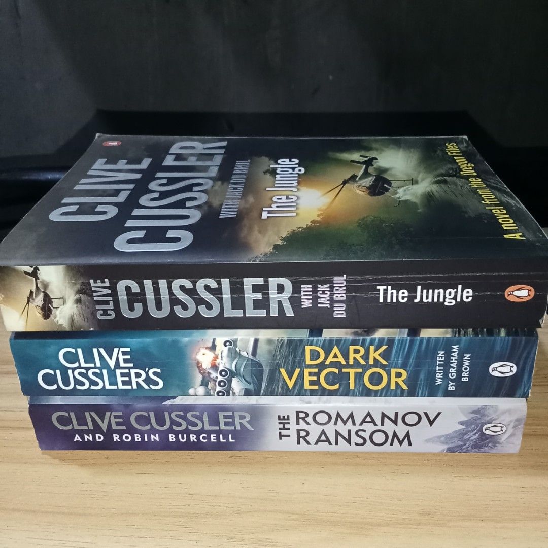 BOOKS FOR SALE! (Category: Storybooks) located in Subic. Submitted by wendy_28 (Listing ID 1459671694, Image 1). Description: BOOKS FOR SALE!!! 3 Clive Cussler Books *"The Jungle" *"Dark Vector" *"The Romanov Ransom" ₱210 (Take All) ISSUES *Small foxing in side pages MOP: PAYMENT FIRST *Price+SF(Send to GCash) *Cash if Meet-up MOD: *Can Meet-up when near Olongapo City *Delivery mode is only J&T REASON FOR SELLING: Need money for studies MANAGE YO