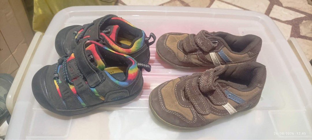 Both for 3 Years Old (Category: Other Babies Going Out Needs) located in Manila. Submitted by crisha14344 (Listing ID 1459529316, Image 2). Description: Brand: Healthtex Size: 8/14.6cm Brand: Keen Size: 7/13.5cm 2 Pairs for 800.