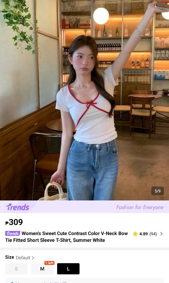 Bow Tie Fitted Short Sleeve (White) (Category: Blouses) located in Tarlac. Submitted by prelovedtarlac22 (Listing ID 1459637107, Image 1). Description: Bow Tie Fitted Short Sleeve White - Size Large on tag, but best fit is Medium - Stretchable RFS: Decluttering my closet ❤️ 📍Tarlac based - No COD (Payment First) to avoid being scammed - Shipping fee will be shouldered by the buyer - Once the payment has been received, we will ship the item immed