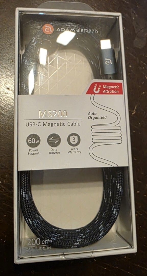 Branded charging cable magnetic (Category: Cables & Chargers) located in Manila. Submitted by cher0918 (Listing ID 1459656476, Image 1). Description: originally bought at powermac RFS apare cable magnetic this is long.