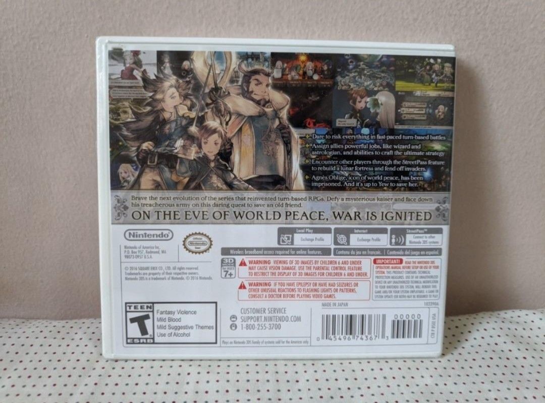 (Brand New Sealed) Bravely Second End Layer Nintendo 3DS Game (Category: Nintendo) located in Quezon City. Submitted by lemerchant (Listing ID 1459572910, Image 2). Description: For Sale: Bravely Second The game is brand new sealed and is in US version. Looking for another game? Visit our shop and we may have what you're looking for..