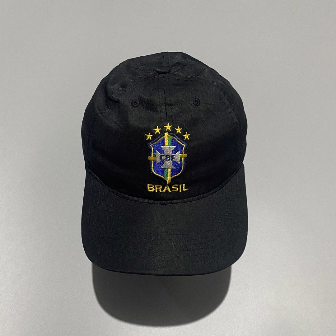 BRAZIL - BLACK NYLON CAP (Category: Caps & Hats) located in Naga. Submitted by junked_garments_v2 (Listing ID 1459630234, Image 1). Description: BRAZIL - BLACK NYLON CAP CONDITION: EXCELLENT COLOR RATE: 9.5/10 ISSUE: NONE OSFM DM ME TO PURCHASE.🛒.