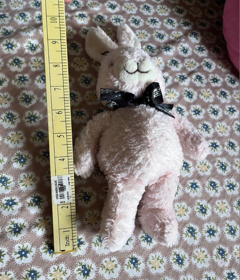 Bunny w bow (SALE) (Category: Plushies & Soft Toys) located in Paranaque City. Submitted by bonsaiart (Listing ID 1459685431, Image 2). Description: Pre owned Good condition 50+sf Payment via GCASH or paymaya No to meetup No to cop / cod Shipping via j&t only.