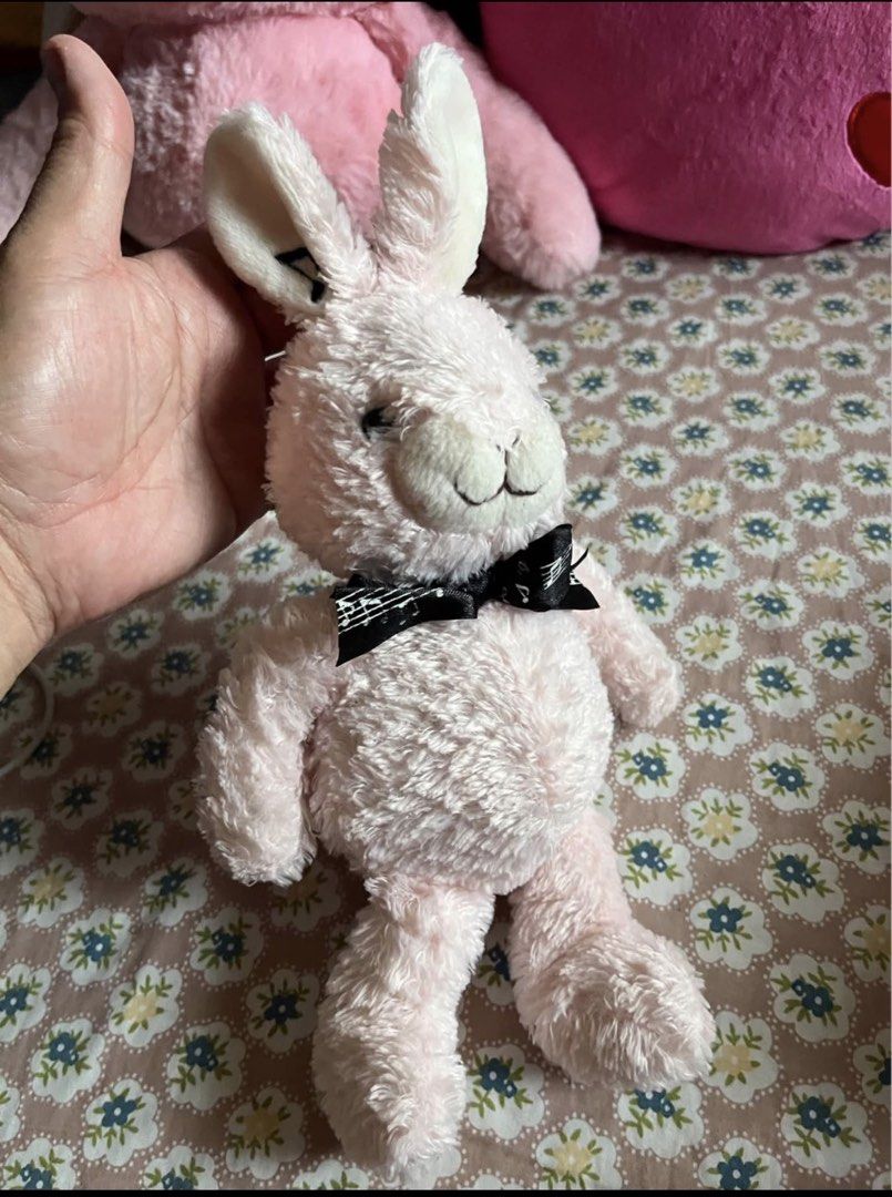 Bunny w bow (SALE) (Category: Plushies & Soft Toys) located in Paranaque City. Submitted by bonsaiart (Listing ID 1459685431, Image 1). Description: Pre owned Good condition 50+sf Payment via GCASH or paymaya No to meetup No to cop / cod Shipping via j&t only.