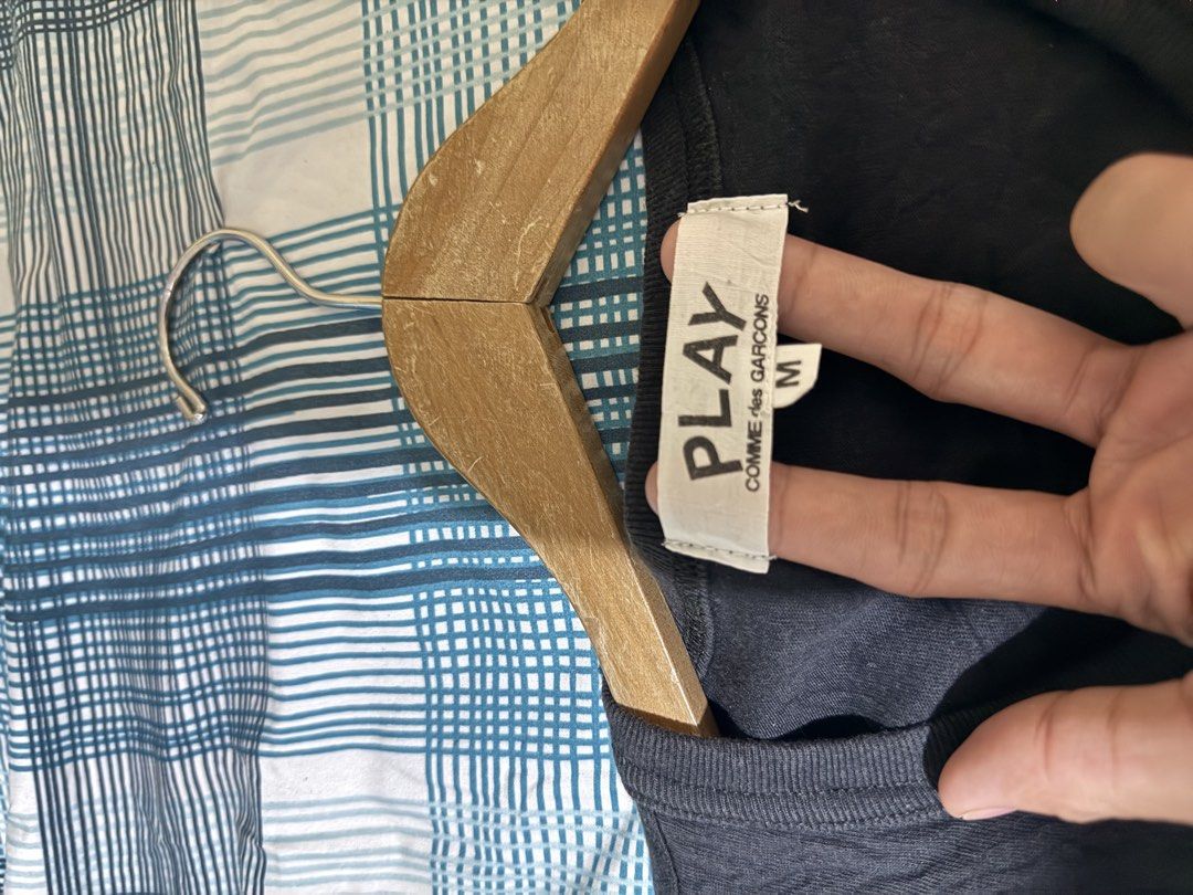 Cdg play shirt (Category: Shirts) located in Daraga. Submitted by casualthread (Listing ID 1459643726, Image 2). Description: Authentic No issue 16.5x23.5 Xs to small 9.5/10 Need wash fresh from.
