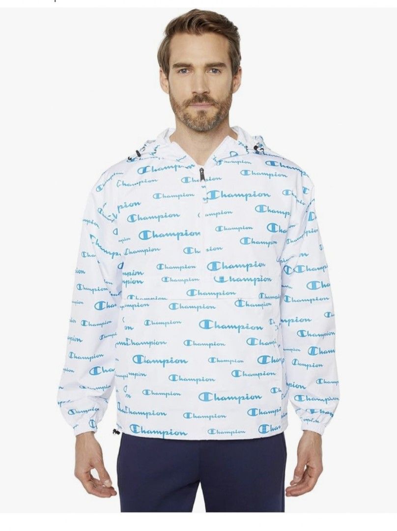 Champion Solid Script Packable Jacket (Category: Coats, Jackets and Outerwear) located in Manila. Submitted by myno23lenel (Listing ID 1459596353, Image 1). Description: for sale Champion Solid Script Packable Jacket Medium on tags fits up to Large Dimes 22"/27", color rate 9/10 only issue small stain on right shoulder unnoticeable when worn bought from Champion store 3k water repelant for only 1.2k Location Fairview.
