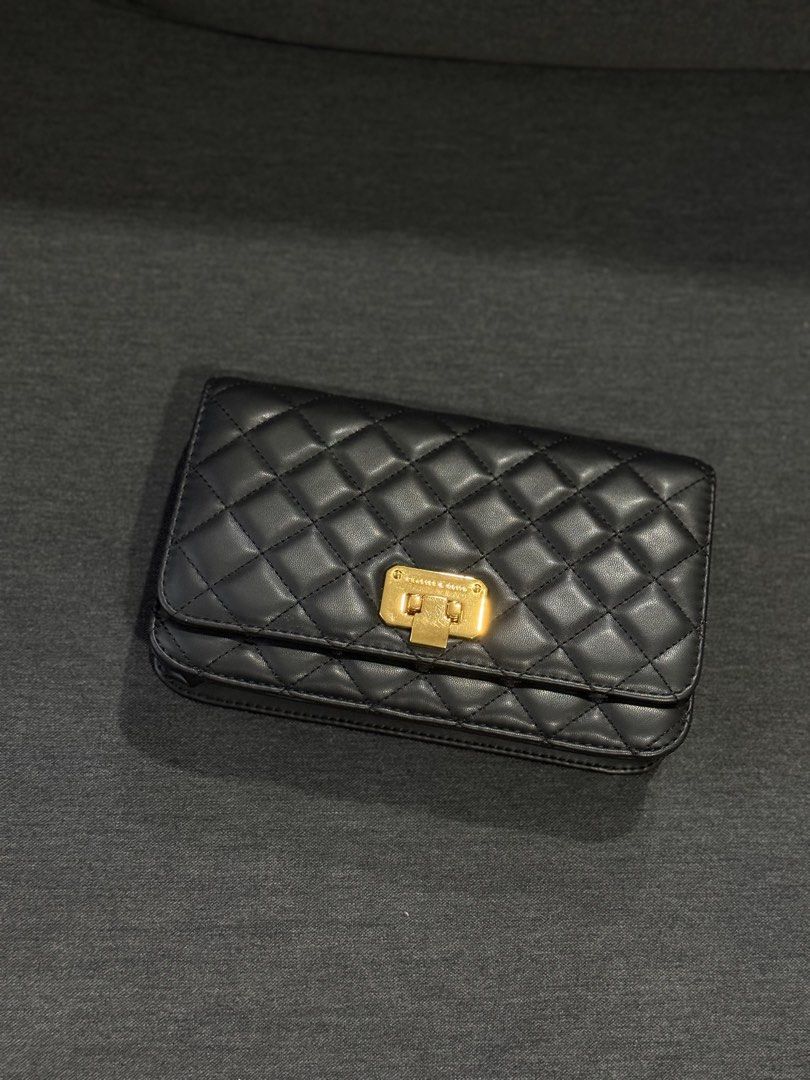 Charles and Keith quilted flip-lock clutch (Category: Clutches) located in Quezon City. Submitted by prelovedbypolacelina (Listing ID 1459585399, Image 1). Description: RFS Decluttering In pristine condition, used twice only! .