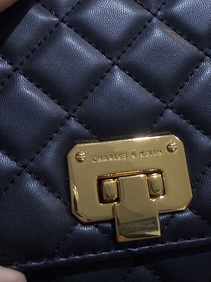 Charles and Keith quilted flip-lock clutch (Category: Clutches) located in Quezon City. Submitted by prelovedbypolacelina (Listing ID 1459585399, Image 2). Description: RFS Decluttering In pristine condition, used twice only! .
