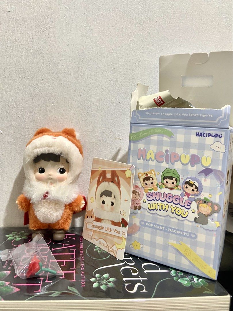 [Charming Fox] hacipupu snuggle with you (Category: Designer & Blind Box Toys) located in Cagayan de Oro. Submitted by avojellybean (Listing ID 1459631511, Image 1). Description: original unsealed hacipupu snuggle with you (charming fox) 🦊🌹 - na tambay lang sa box hindi na na-display hahaha - complete inclusions (box, foil and card) - bought from fullybooked last september 2025 - can also transact thru personal fb for legitimacy 🤗 - PAYO, no C