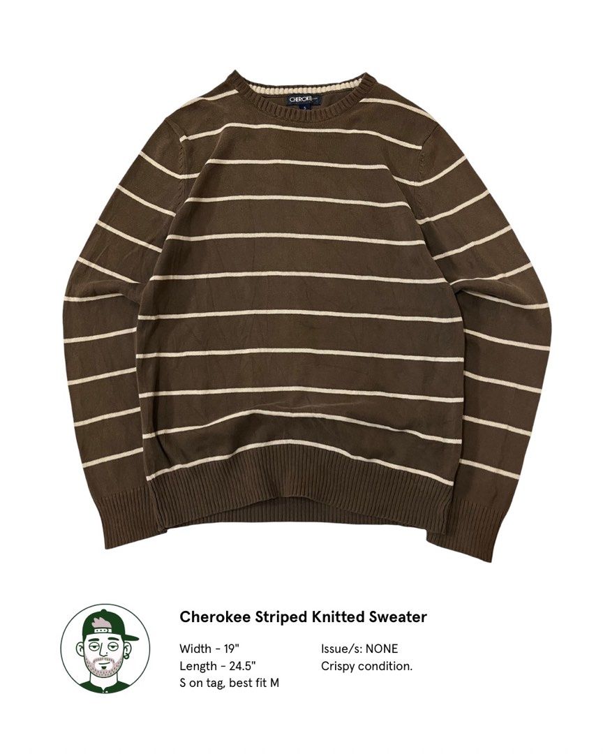 Cherokee Striped Knitted Sweater (Category: Longsleeves) located in Rizal. Submitted by otits.thrift (Listing ID 1459508607, Image 1). Description: .