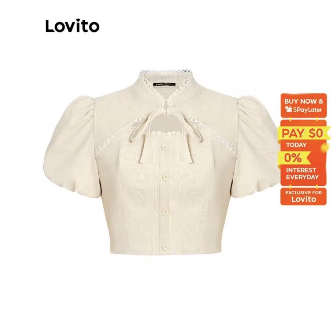 Chinese Collar Puff Sleeve Crop Top (Category: Others Tops) located in Puerto Princesa. Submitted by luwullie (Listing ID 1459647634, Image 2). Description: VHIGHLIGHTS - Tie Front -M Cut Out - Zipper -•Elastic Waisted V DESCRIPTIONS Pattern: Plain Style: Casual Plus Size: No Material: Polyester Composition: 100% Polyester Fit Type: Regular Fit Sheer: No Stretch: Non-stretch Region of Origin: Mainland China.