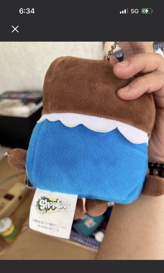 Chocolate bar plush (Category: Plushies & Soft Toys) located in Paranaque City. Submitted by bonsaiart (Listing ID 1459686455, Image 2). Description: Pre owned Good condition 180+sf Payment via GCASH or paymaya No to meetup No to cop / cod Shipping via j&t only.