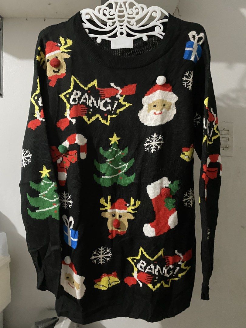 Christmas Theme Knitwear Bundle (Category: Longsleeves) located in Quezon City. Submitted by luvkobagsnshoes (Listing ID 1459297996, Image 2). Description: Buy 1 Take 1. Black - fits small to med or semi large nutcracker - up to large frames.