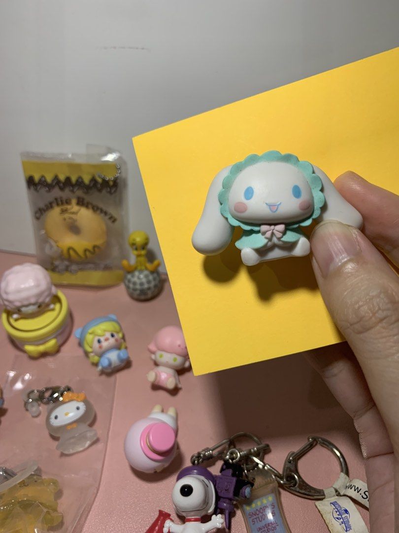 Cinna Cinnamoroll Sanrio (Category: Designer & Blind Box Toys) located in Valenzuela. Submitted by heypapermoon (Listing ID 1459644072, Image 1). Description: Cinnamoroll Sanrio '22 From "My Facorite Color" Series blind box figure Used as display only Preloved item Manage your expectation RFS: declutter Message me here for any question regarding the item .