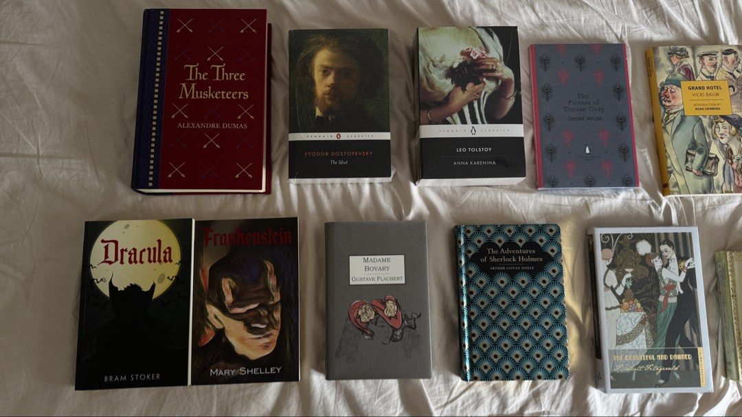 Classics | Hardbounds, Penguin classics, NYRB (Category: Storybooks) located in Manila. Submitted by glnsgrce05 (Listing ID 1459518758, Image 2). Description: Please read! All books are in good condition! Some are brand new (may be sealed or come with tags still) and some are only read at least once. The Three Musketeers (HB) - ₱650 The Idiot (brand new) - sold Anna Karenina (brand new) - sold The Picture of Dorian Gray (brand new) - sold Three S