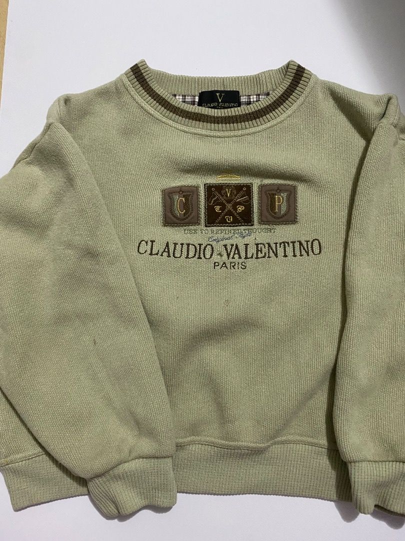 Claudio Valentino PARIS Sweatshirt (Category: Coats, Jackets and Outerwear) located in Caloocan City. Submitted by wrenessie (Listing ID 1459654911, Image 1). Description: - Thick cotton sweatshirt - With small hole in the middle - Soft inner and outer - Stylish neutral color, perfect for everyday use.