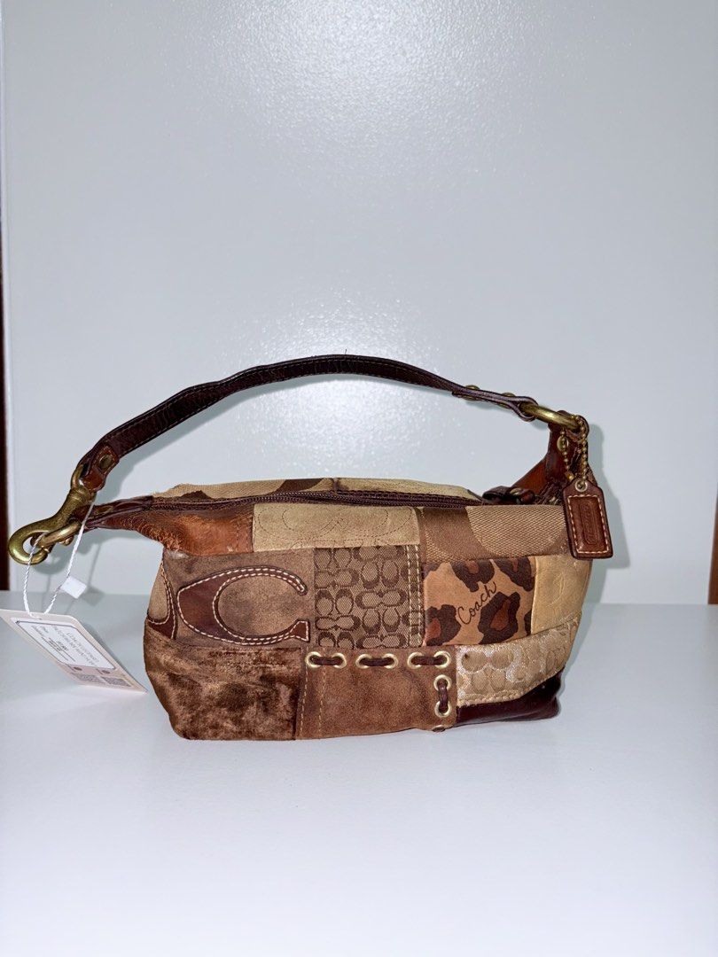 Coach Patchwork Leather & Canvas Hobo Bag (Category: Luxury Bags & Wallets) located in Cavite. Submitted by xandrastyl90775 (Listing ID 1459624720, Image 1). Description: IN DEMAND coach patchwork bag‼️ - Unique patchwork design featuring leopard and signature 'C' prints.