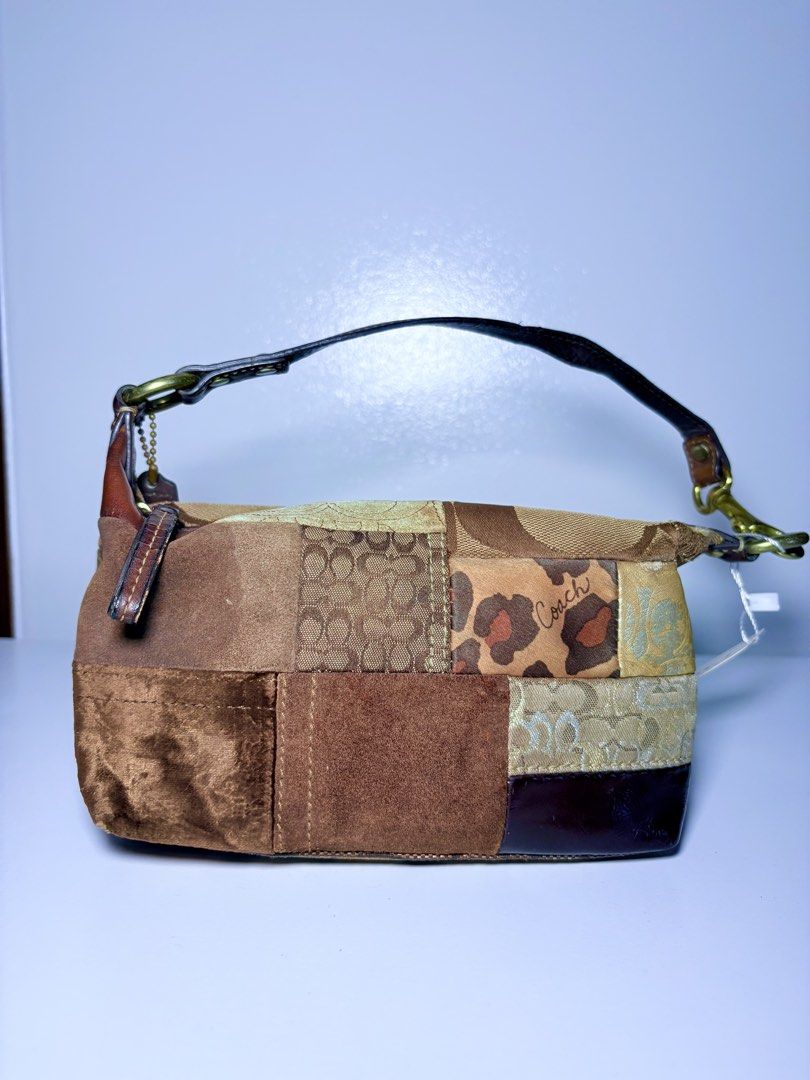 Coach Patchwork Leather & Canvas Hobo Bag (Category: Luxury Bags & Wallets) located in Cavite. Submitted by xandrastyl90775 (Listing ID 1459624720, Image 3). Description: IN DEMAND coach patchwork bag‼️ - Unique patchwork design featuring leopard and signature 'C' prints.