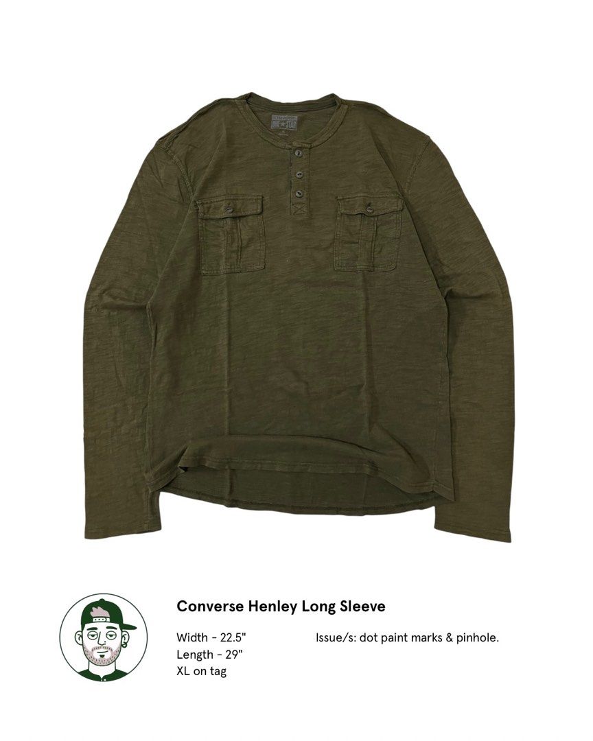 Converse Henley Pocket Longsleeves (Category: Coats, Jackets and Outerwear) located in Rizal. Submitted by otits.thrift (Listing ID 1459508606, Image 1). Description: .