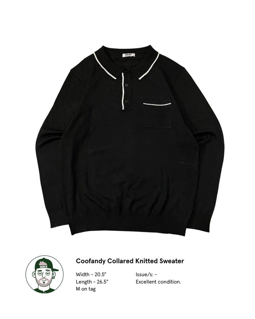 Coofandy Collared Sweater (Category: Tshirts & Polo Shirts ) located in Rizal. Submitted by otits.thrift (Listing ID 1459527680, Image 1). Description: .