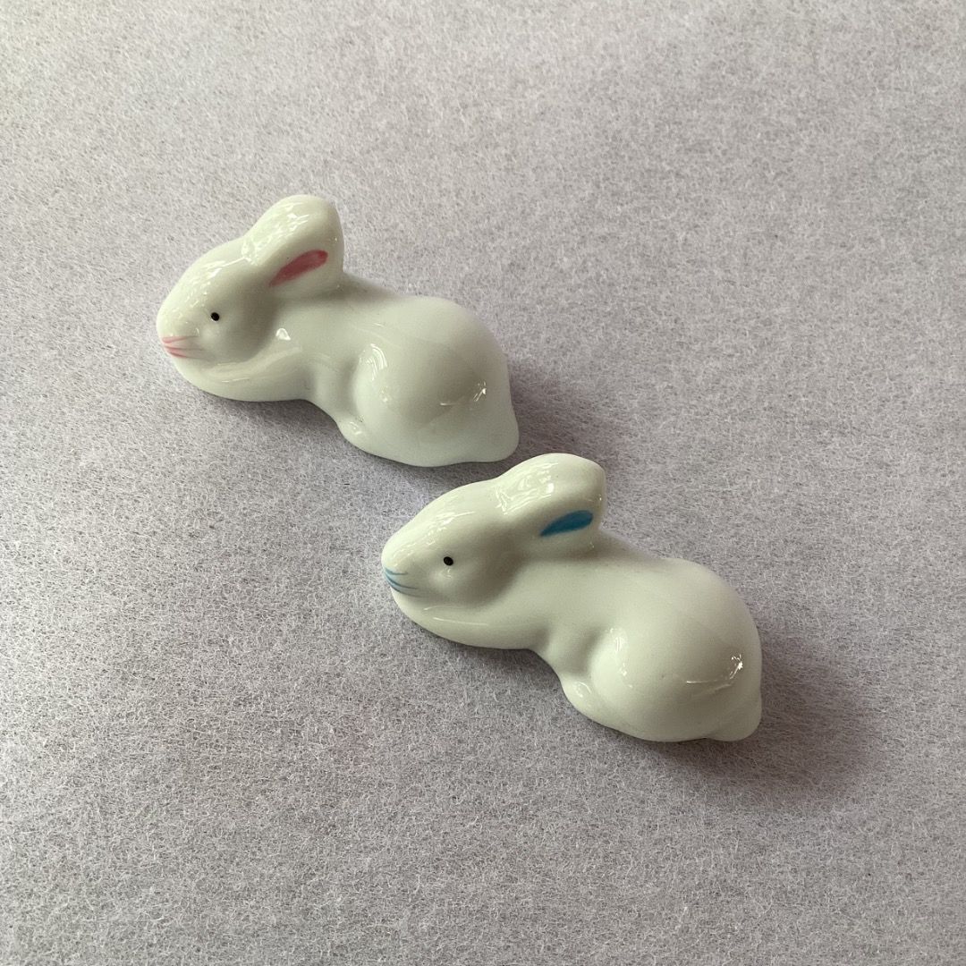 Couple Rabbit Chopsticks Rest (Category: Dinnerware & Cutlery) located in Davao. Submitted by eclectic1925 (Listing ID 1459653092, Image 3). Description: Php120 for 2 Couple Rabbit Chopsticks Rest Please REVIEW PHOTOS We use 100% repurposed packaging materials SF starts at Php70 via Flash Express First to pay .