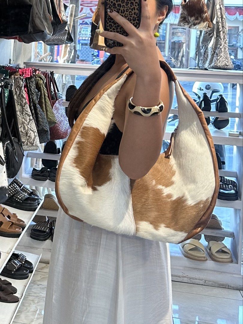 cowhide leather bag (Category: Shoulder Bags) located in Taguig. Submitted by shoppiaholic (Listing ID 1459527971, Image 2). Description: custom from Bali, Indonesia.