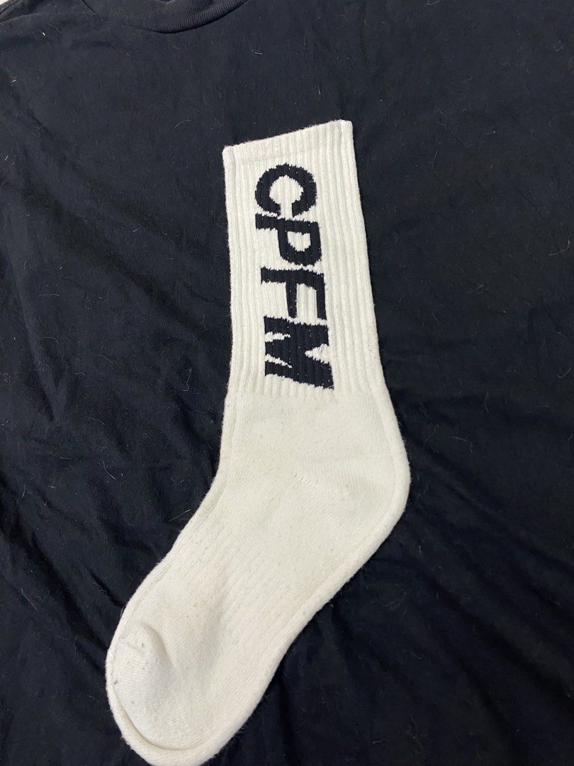 CPFM KANYE WEST SOCK SHIRT (Category: Tshirts & Polo Shirts ) located in Manila. Submitted by ercmrsmam (Listing ID 1459637628, Image 2). Description: CPFM SOCKS TEE W23 L28 9.5 cr Flawless Color may vary due to lighting Need wash Dm if interested 📩 will be posted on my carousell acc⬇️ Check out ercmrsmam listings on #Carousell: https://carousell.app.link/mu0SnqUHP3b 📍baclaran paranaque metro manila 🛵jnt/lalamove courier 💵 mop: gcash.