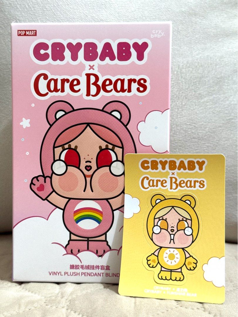 Crybaby x Care Bears- Funshine Bear (Category: Plushies & Soft Toys) located in Antipolo. Submitted by jennies_closet (Listing ID 1459664126, Image 1). Description: Want to Sell / Not for Trade: Crybaby x Care Bears Available: Funshine Bear 1,200 pesos Condition: Authentic Popmart plush pendant, Brand new, Sealed draw string bag, open box below with card Location: Antipolo City Mode of Payment: GCASH or BPI Mode of Delivery: Lalamove or meet up a