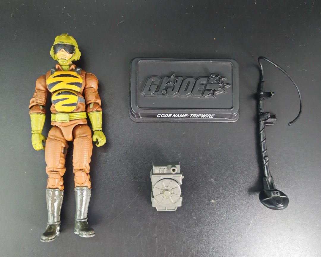 CUSTOM TIGER FORCE TRIPWIRE (GIJoe 25th Anniversary) (Category: Action & Battle Toys) located in Manila. Submitted by ace.hobbies (Listing ID 1459639954, Image 1). Description: 🏷️ Item for Sale CUSTOM TIGER FORCE TRIPWIRE (GIJoe 25th Anniversary) 🔎 Item Description: - Based body and accessory from Hasbro's GIJoe 25th Anniversary line - 1:18 scale / 4 inches - Customized figure 📸📦 Picture of actual item. Due to the varied lighting techniques u