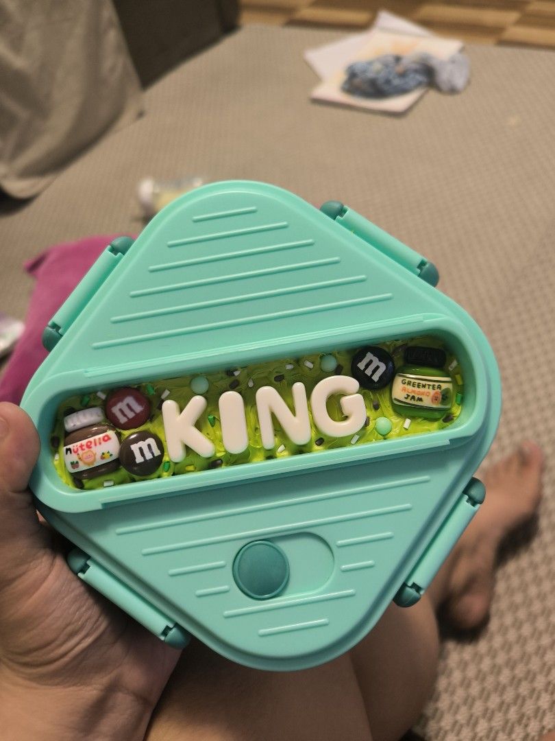 CUSTOMIZED DECODEN LUNCH BOX (Category: Food Organization & Storage) located in Marilao. Submitted by raravillados (Listing ID 1459651332, Image 1). Description: can choose colors / charms and etc.