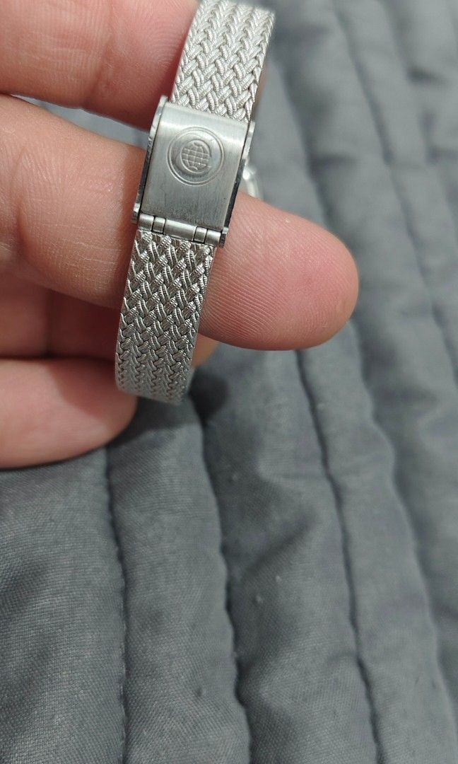 CYMA 4P diamonds (Category: Women's Watches) located in Cebu City. Submitted by aceoftime (Listing ID 1459668775, Image 2). Description: In good working condition Swiss Made Model: 616S Swiss analog quartz movt Silver textured dial All in stainless steel case & bracelet Watch only Our Guarantee: 💯 Authentic All watches are checked by our experienced technician to ensure good functionality Please manage your expectations since these are preloved 