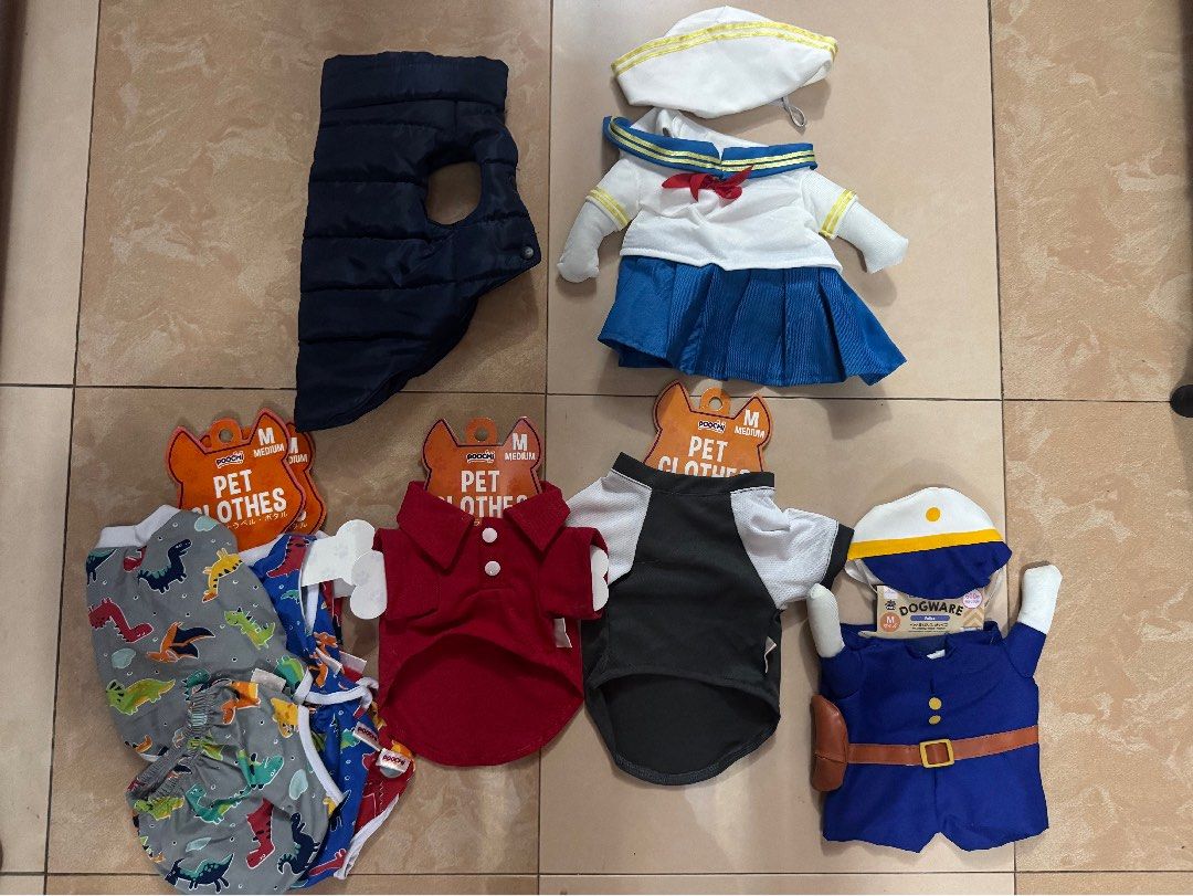 Daiso Dog Clothes for Take All (Medium) (Category: Homes & Other Pet Accessories) located in Cavite. Submitted by freshieee27 (Listing ID 1459629850, Image 1). Description: For take all only Original price around 1800. .