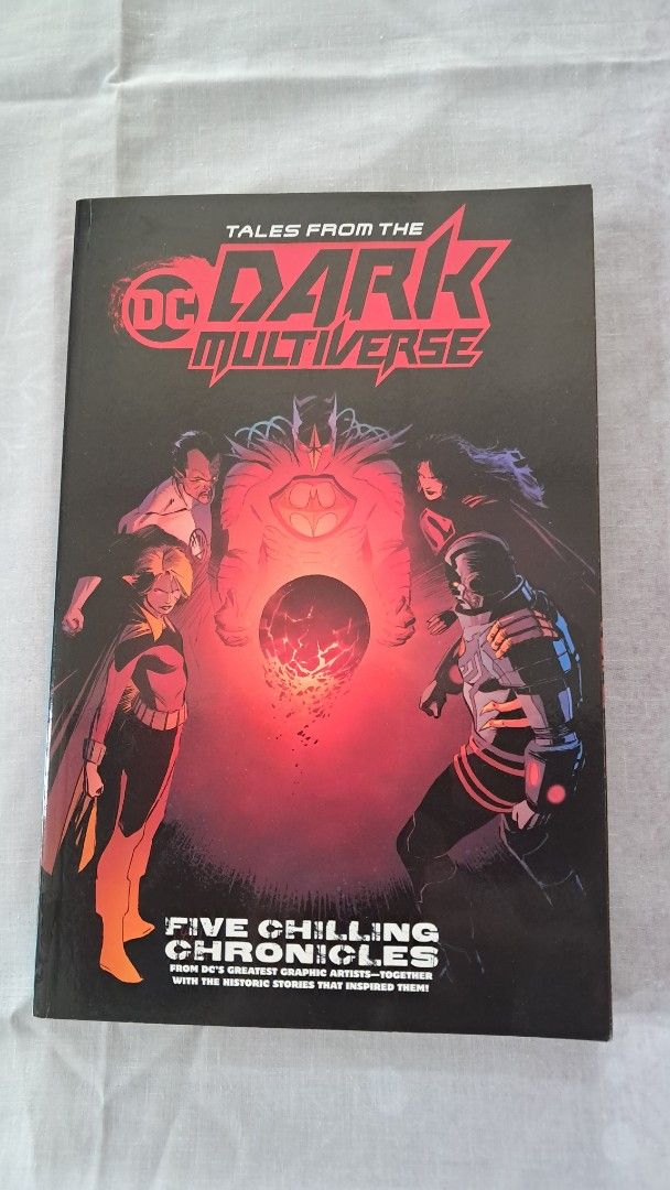 DC Comics Tales from the Dark Multiverse Graphic Novel (Category: Comics & Manga) located in Santa Rosa. Submitted by majanice (Listing ID 1459496553, Image 1). Description: - Tales from the Dark Multiverse graphic novel - Includes five chilling chronicles - Stories by DC's greatest graphic artists - Inspired by historic DC tales - A must-have for any DC fan's collection.